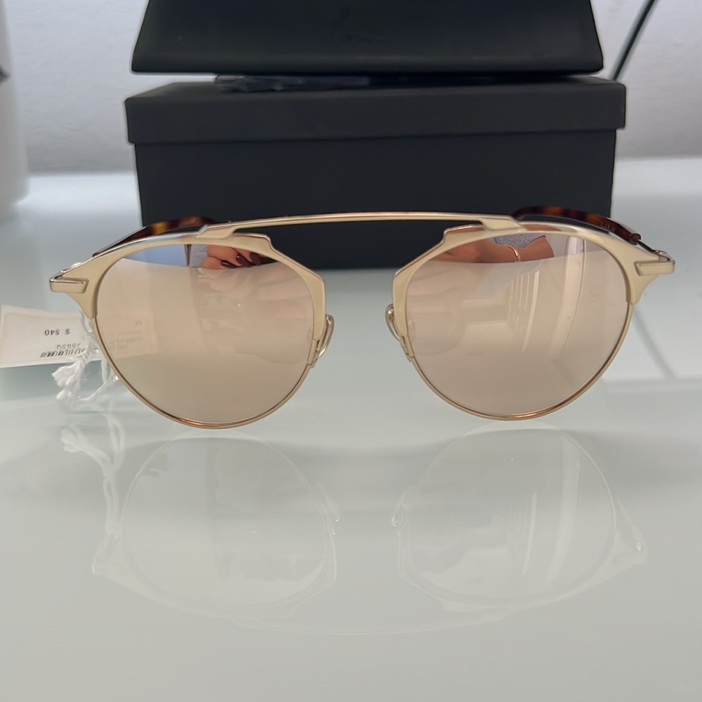 Christian Dior Gold So Realm Sunglasses